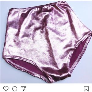 Pink Pixie Velvet Hot Shorts